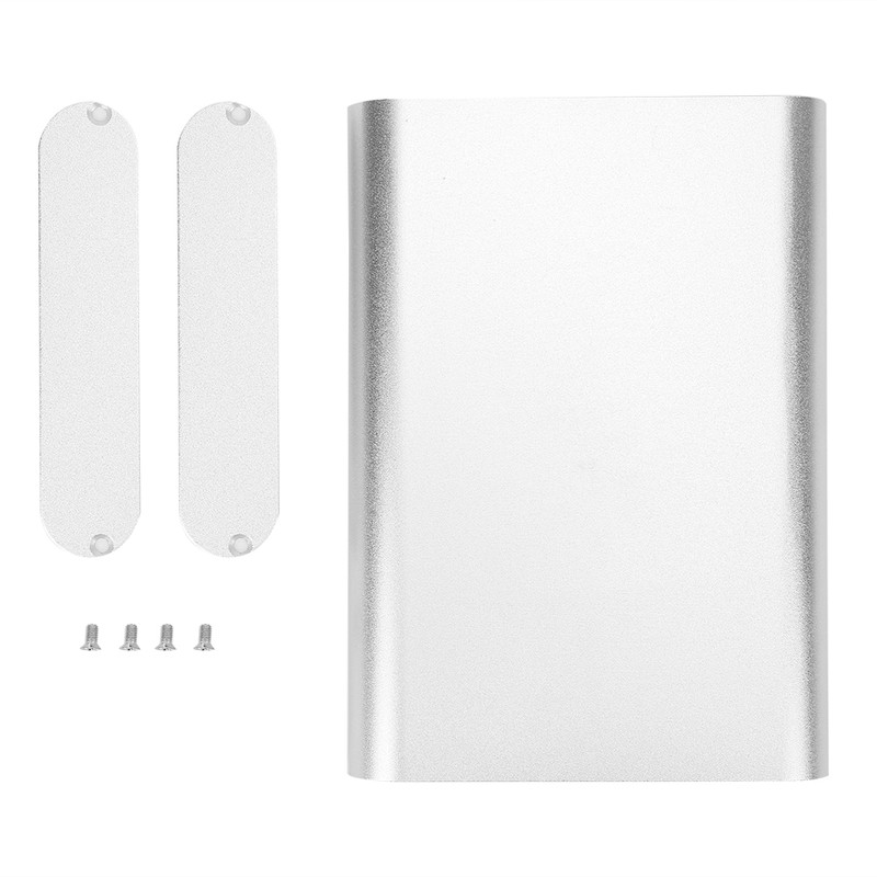 Aluminum Project Box Integrated Matte Silver Electronic Enclosure Case DIY