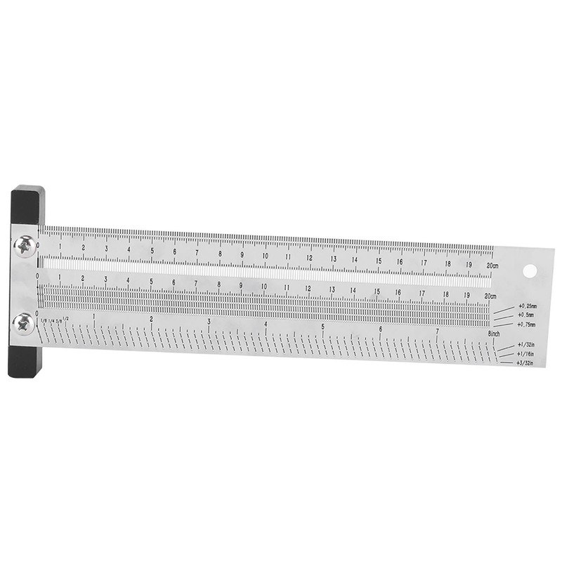 Ultra Precision Marking Ruler Stainless Steel Woodworking Scribing Ruler Gauging