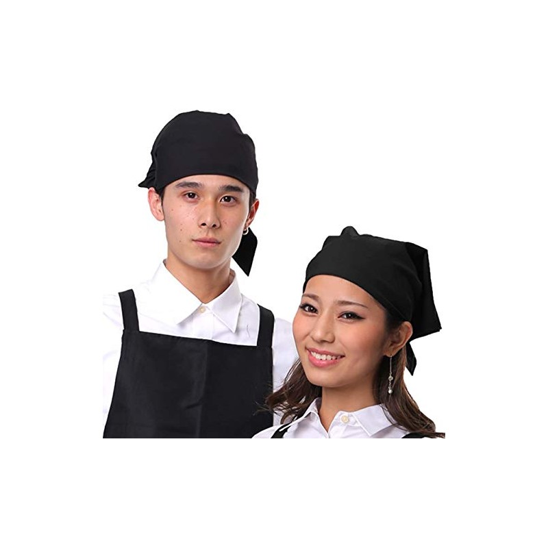 Isis Wrinkle-resistant Triangular Bandana for Adults, Plain, Black