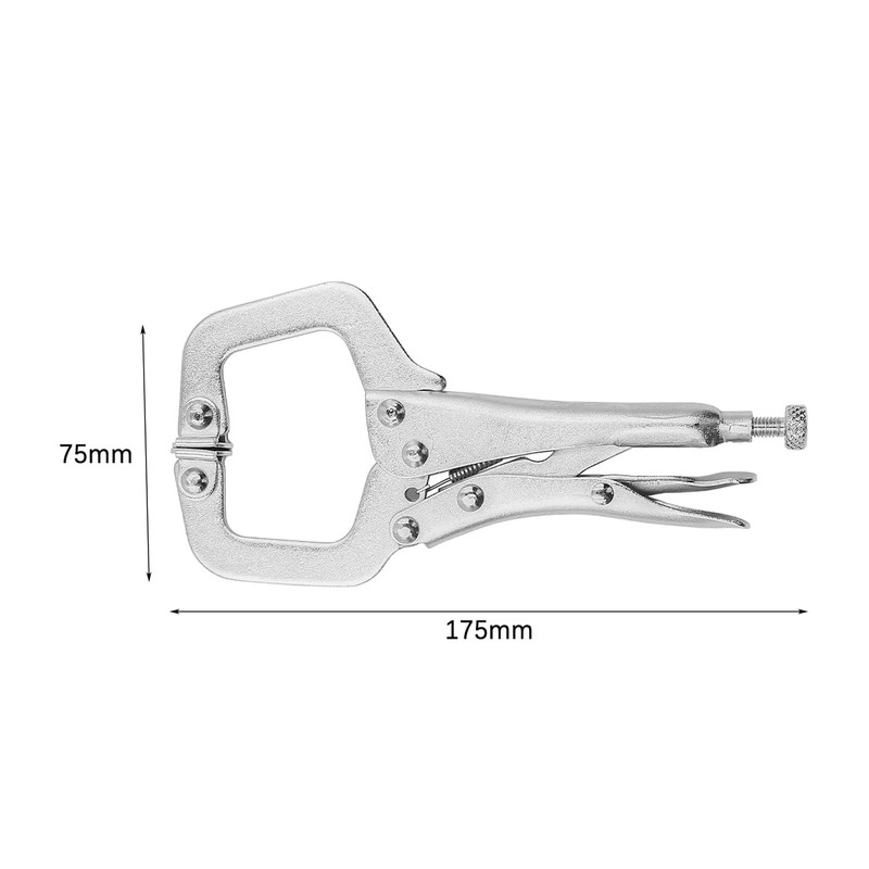 ZONADAH (Set of 4) Heavy-Duty 6" Locking C-Clamp with Swivel