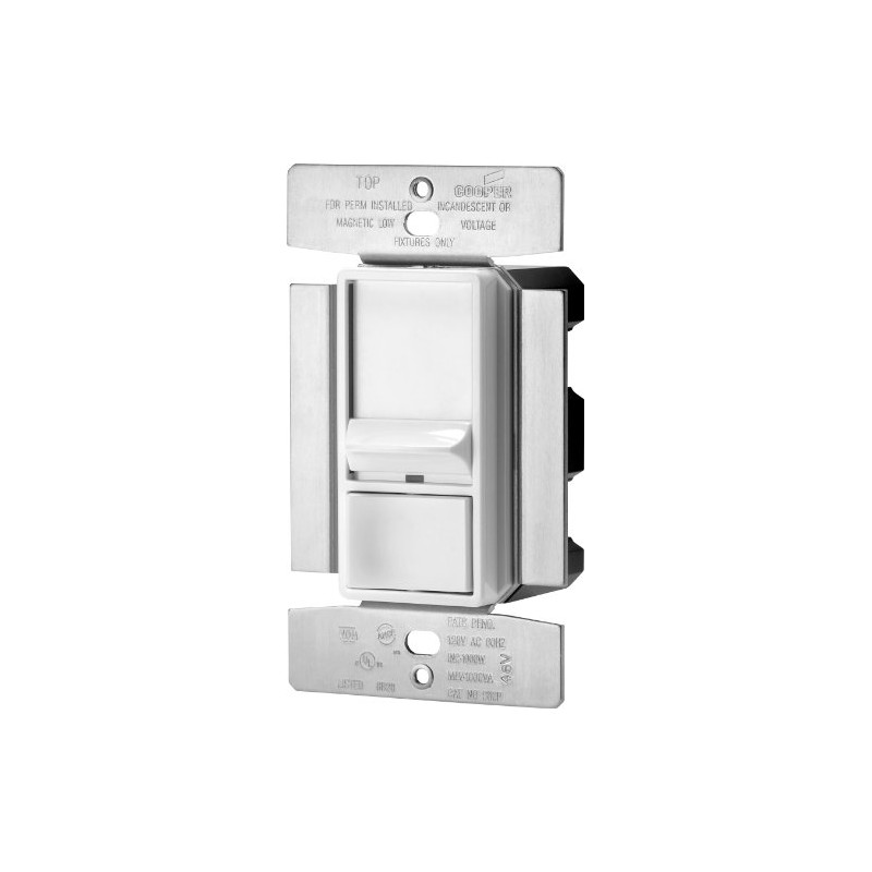 Eaton SI10P-W Skye 3-Way Single-Pole Full Slide Decorator Dimmer with