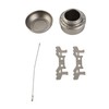 Portable Mini Alcohol Stove with Lid Cross Stove Stand Rack