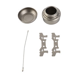 Portable Mini Alcohol Stove with Lid Cross Stove Stand Rack Outdoor Camping Hiking Backpacking Cooking Alcohol Stove