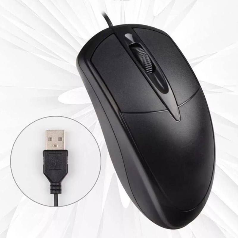Unbranded USB 2.0 Optical Wired Scroll Wheel Mouse PC Laptop