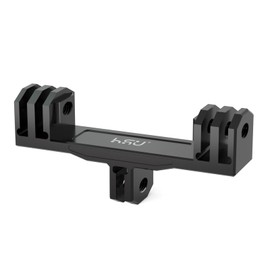 HSU Aluminum Dual Mount for GoPro, Dual Mount Adapter for Hero 12/11/10/9/8/7/6/5/4/3 and Other Action Cameras