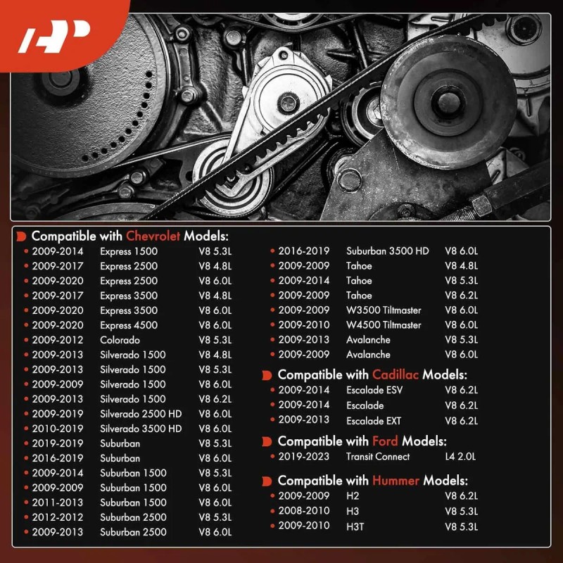 Correa Serpentina Motor Chevy/ford/gmc - Silverado, Tahoe, Y