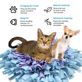 IEUUMLER Snuffle Carpet, Dog Smelling Training, Sniffing Mat, Feeding Mat, Training Mat For Pet Dogs and Cats, IE075