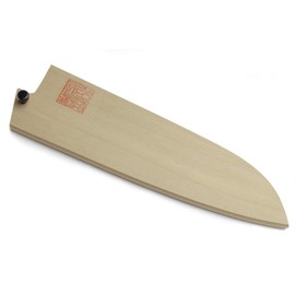 Yoshihiro Natural Magnolia Wood Saya Cover Blade Protector for Santoku (180mm)7in