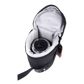Lens Case, Waterproof SLR Lens Bag, Dust and Scratches with Thick Inner Vibrate Absorption Material to Protect Your Lens, Overlap Zipper for Extra Conservation (15cm by 8.5cm)