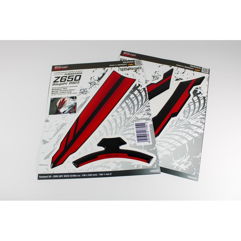 Tankpad Knee Pad Set Tank Protector Compatible with Kawasaki Z650