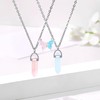 MJartoria BFF Necklace and Bracelets for 2-Crystal Friendship Necklace Bracelet