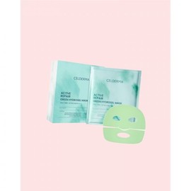 Cellderma Active Repair Green Hydrogel Mask 4 sheets 3536159 / 셀더마 액티브 리페어 그린 하이드로겔 마스크 4매입 3536159