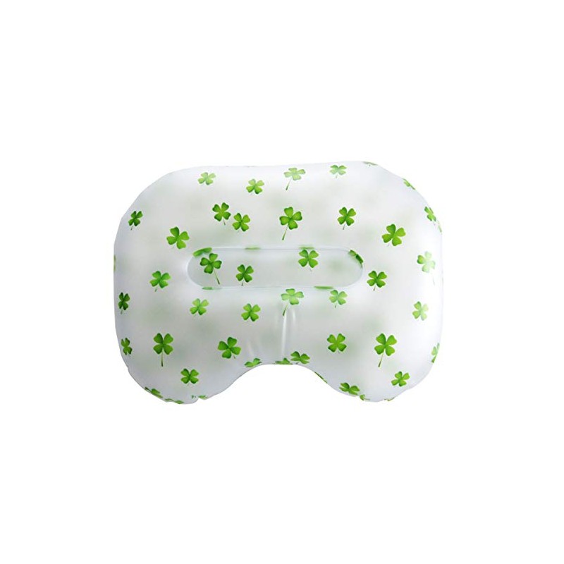 Relax Bath Pillow Clover with Suction Cups, Made in Japan