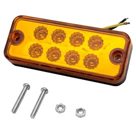 12V 24V Side Marker Light Amber Truck Trailer Car Indicator Lamp 2LED 4PCS Orange New