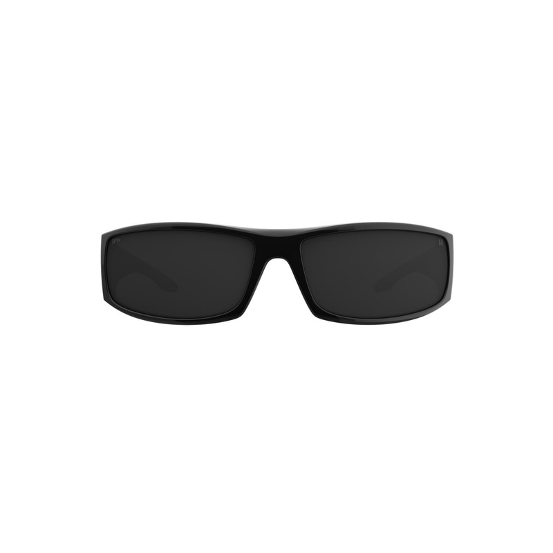 Spy Optic Men's Cooper XL Rectangular Sunglasses, Matte Black-Happy Gray