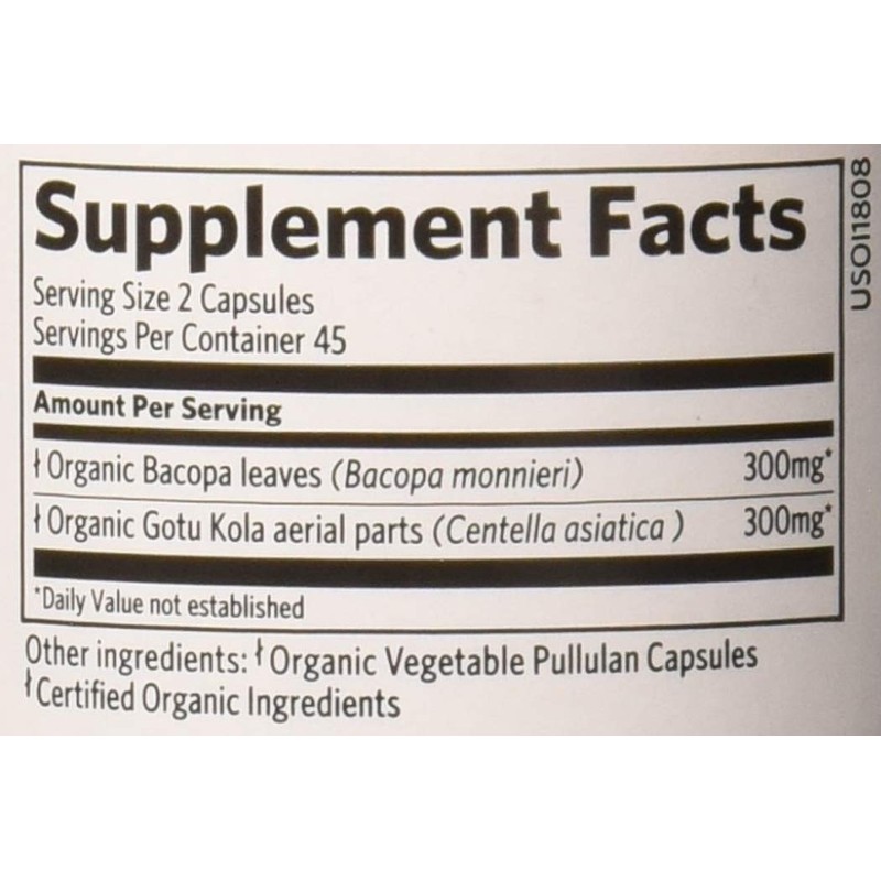 Organic India, Memory Organic, 90 Veggie Capsules