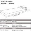 Piano Bench Cushions with Ties Non Slip Memory Foam for