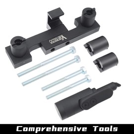 Yuesstloo Camshaft & Crankshaft Timing Locking Tool Kit, Compatible with Volvo S40 S60 XC90 V70 S80 2.0 2.3 2.4 2.5 2.8 2.9T, 4 5 6 Cylinder Engine, Replace 9995452 9995451, with Case & Gloves