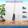 Rechargeable Handheld Pool Vacuum Set with Adjustable Pole and 2