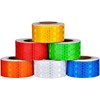 Zonon 6 Rolls High-Visibility Reflective Tapes Waterproof Self-Adhesive Safety Stickers