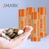 J MARK 20-Count Preformed Quarter Coin Roll Wrappers - Heavy