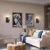 Tipace Black Wall Light Fixtures,Industrial Wall Sconces Clear Glass Wall