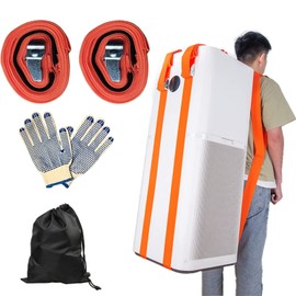 YELIKIT Carrying Straps Moving for One Person, Moving Straps for Furniture and Appliances Lifting, Heavy Duty Lashing Straps up to 270 kg, Ergonomic Handle with Adjustable Length - Good Helper for