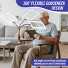 Floor Magnifying Glass with Light and Stand, 48-LED Lighted Adjustable