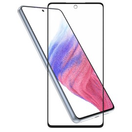 Hy+ Galaxy A53 5G Film SC-53C SCG15 Glass Film, W Hardening Method, 3 Times Stronger than General Glass, Full Protection, Full Surface Adhesion, Made in Japan Glass, Thickness 0.01 inches (0.33 mm)