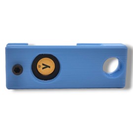 Protective Case for YubiKey 5/5C NFC – Compact & Lightweight Keychain Holder with M3 2.5 mm Screw, Allen Key Not Included (USB-C, Pastel Blue)