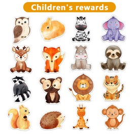 1000 PCS Forest Animal Stickers for Kids,1 Inch Reward Stickers in 16 Patterns,Teacher Supplies for Classroom,Animal Stickers Bulk for Kids,2 Rolls Motivational Stickers for Kids (Forest Animal)