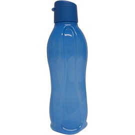 Tupperware to Go Eco 1000 ml Eco Easy Flip Top Drinking Bottle EcoEasy for Carbonated Drinking Bottle XL 1 Litre (Blue)