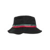 Flexfit Fischerhut Stripe Bucket, black/firered/green, One Size, 5003S