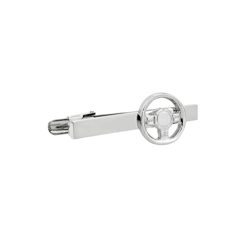 Silver Steering Wheel Tie Clip