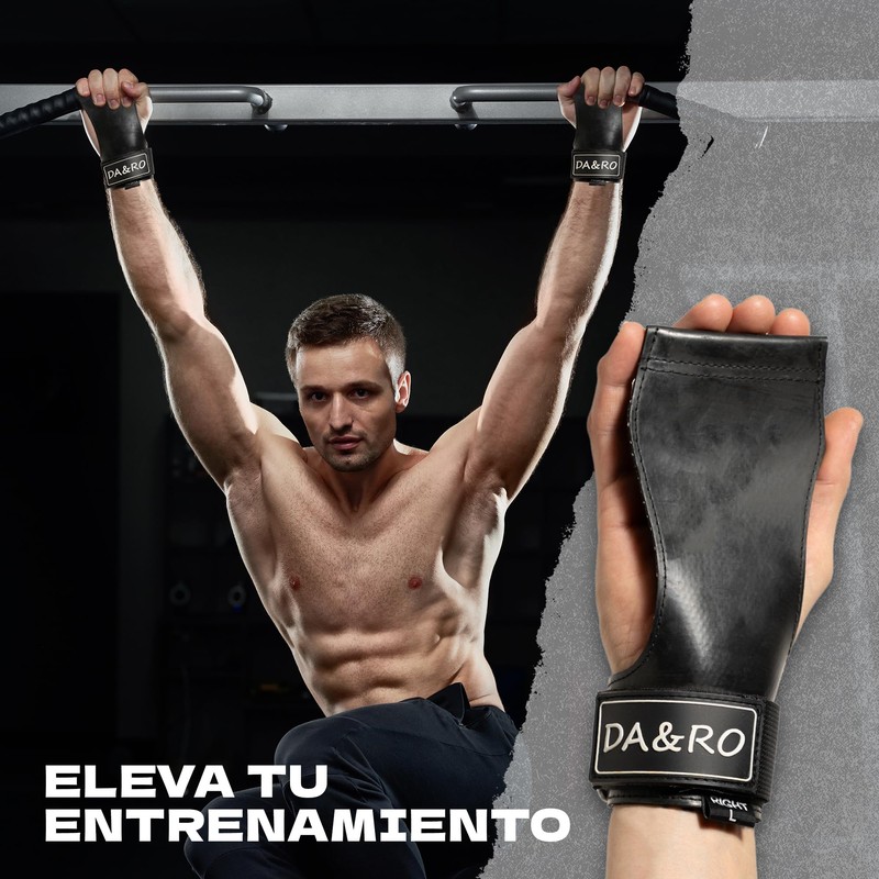 DA&RO Crossfit- und Handgelenkschoner mit Tragetasche (Schwarz, L)