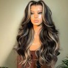 Kephare FB/27 Highlight Balayage Wig Human Hair 13x4 HD Lace