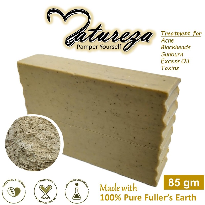 Natureza Organic Bentonite Clay soap Deep Cleansing Mineral Soap Anti