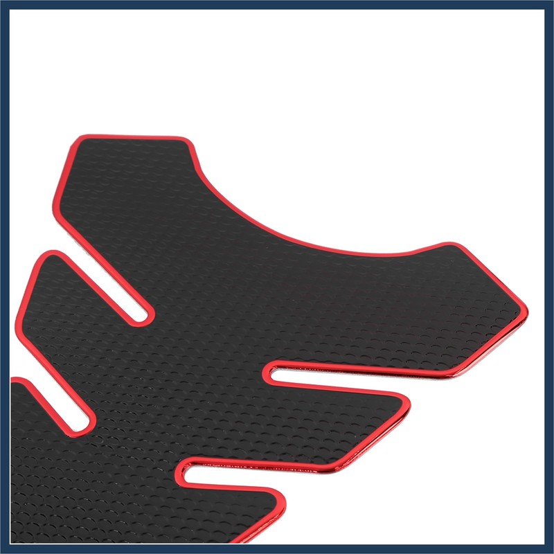 INFINAUTO Fuel Tank Protector PVC Rubber Pad Emblem Badge Sticker