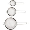 Core Home Kitchen Mesh Strainers 3 Piece Colander Set -