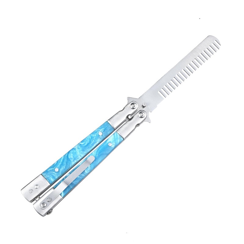 Folding Combs Stainless Steel Beautiful Fold Practice Combs Hair Styling