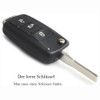 Chaexii VW Car Key Shell for Volkswagen Golf Beetle Jetta