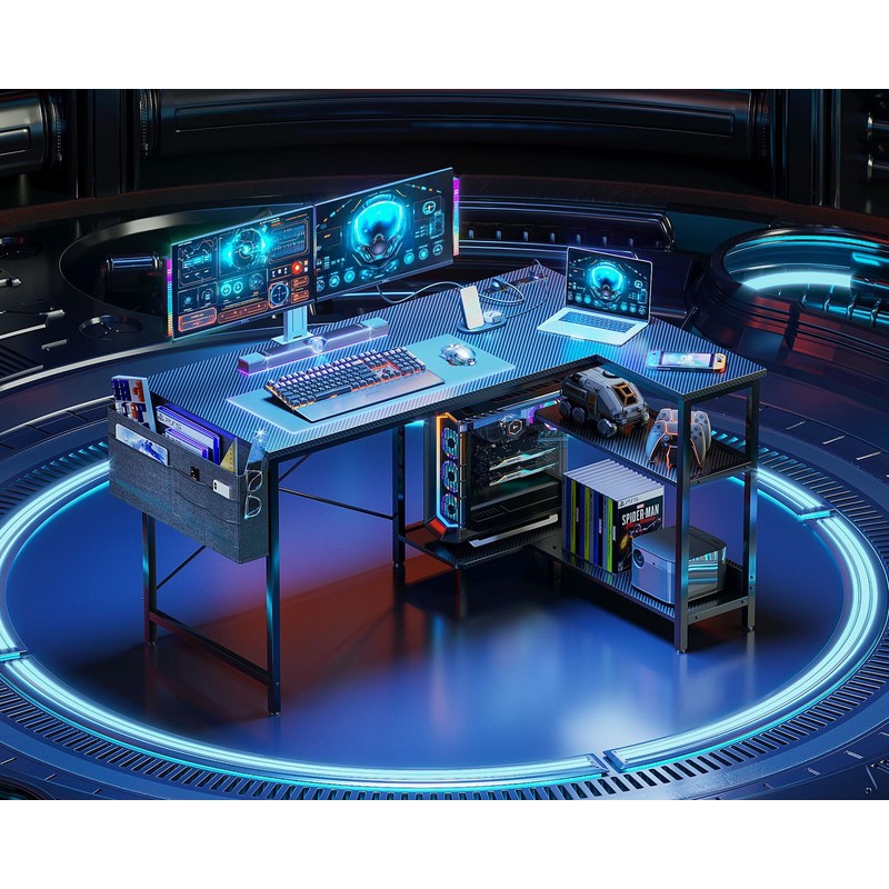 ODK 48 Inch Small L Shaped Gaming Computer Desk with