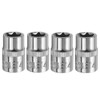 HARFINGTON 4pcs E-Torx Socket 3/8" Drive E14 External Torx Deep
