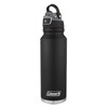 Coleman Autoseal FreeFlow Stainless Steel Water Bottle, Black, 40 oz