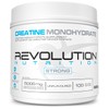 Revolution Nutrition Creatine Monohydrate 500g, Pure unflavoured, Increases Muscle Performance,