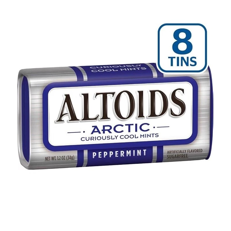 Wrigley's ALTOIDS Arctic Peppermint Breath Mints, 1.2-Ounce Tin - 8