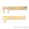 TopHomer 2 Pcs Brass Vernier Caliper Sliding Gauge Mini Vernier