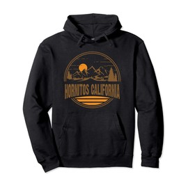 Vintage Hornitos, California Mountain Hiking Souvenir Print Pullover Hoodie
