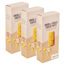 Dutch Onion & Garlic Premium Pastry Cheese Puffs with Gouda Cheese, 270g (3 x 90g)