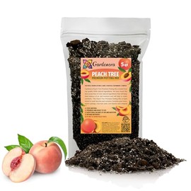 GARDENERA Premium Peach Potting Soil Mix - Perfect Balance of Nutrients, Drainage, and Aeration for Thriving Peach Trees - 5 QUARTS